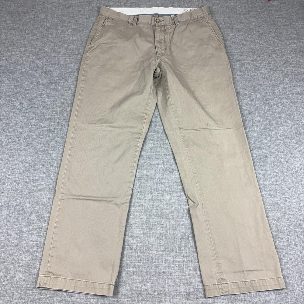 Polo Ralph Lauren Pants Mens 35x32 Beige Canvas Chino Classic Fit Casual